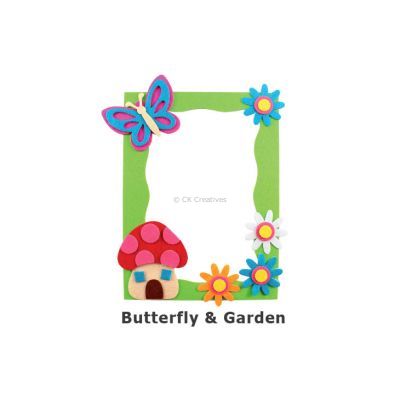 Fancy Felt Mirror - Butterfly and Garden