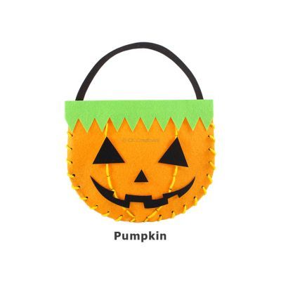 Felt Candy Bag - Jack-o-Lantern Pumpkin