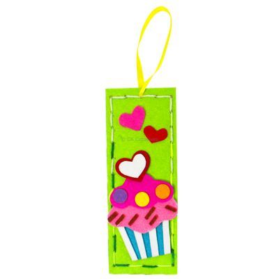 Felt Cutie Bookmark - Cupcake