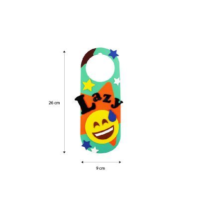 Felt Emoji Door Hanger Size