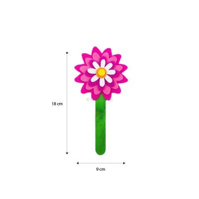 Felt Flower Bookmark - Size
