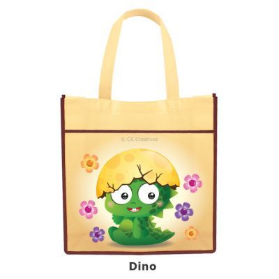 DIY Animal Tote Bag - Baby Dinosaur Hatching