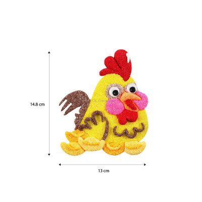 Rooster Colouring Board Size