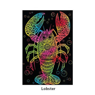 Tangle Scratch Art - Sealife Kit - Lobster