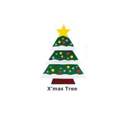 Christmas Magnet Pack of 5 - Christmas Tree