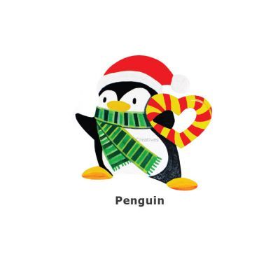 Christmas Magnet Pack of 5 - Penguin