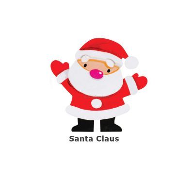 Christmas Magnet Pack of 5 - Santa Claus