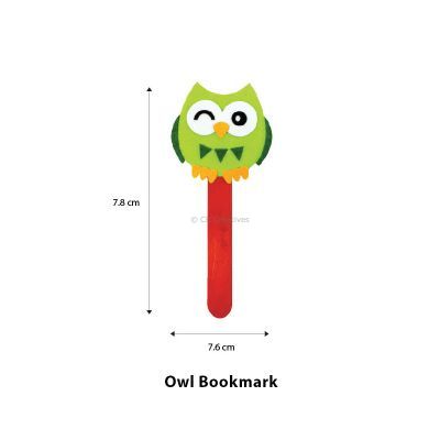 Felt Owl Bookmark - Size
