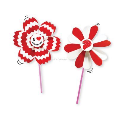 DIY Singapore Flower Pinwheel Pack of 10