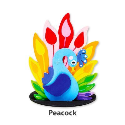 Animal Pencil Holder - Peacock