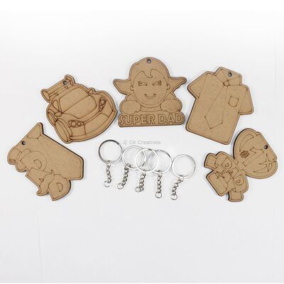 Father's Day Keychain Pack of 5 - Content