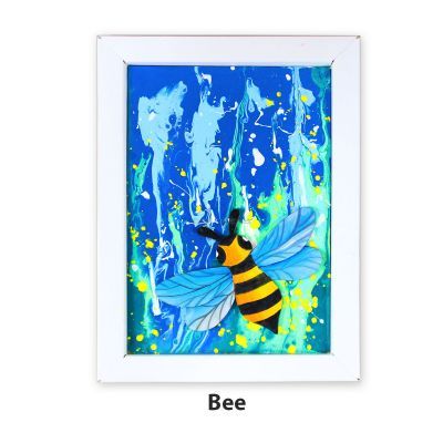 Pour Art Painting Kit With 3D Frame - Insects Theme - Bee