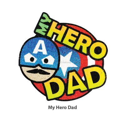 5-in-1 Sand Art Father's Day Board - Hero Dad