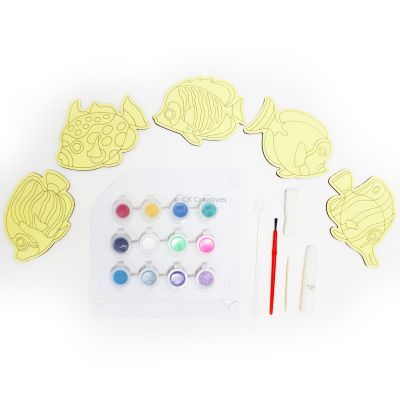 5-in-1 Sand Art Fish Board Kit - Contents
