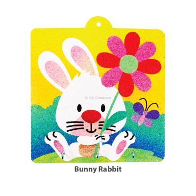 Sand Art Key Hanger Board Kit - Bunny Rabbit