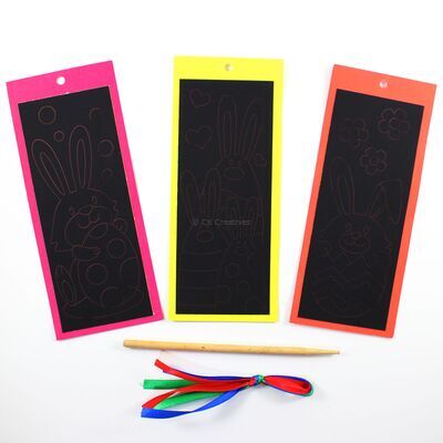 Scratch Art Easter Bookmark Kit - Contents