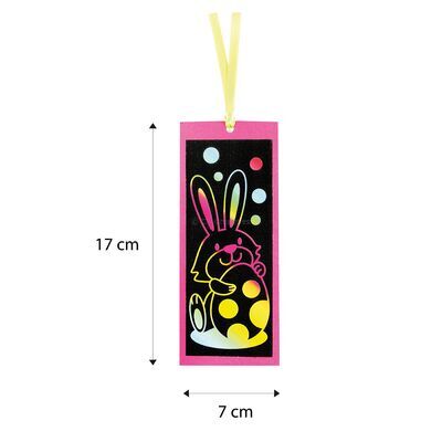 Scratch Art Easter Bookmark - Size