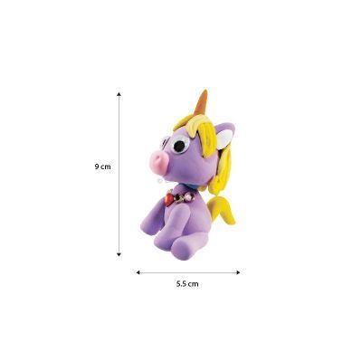 Unicorn Friends Clay Pencil Topper Size