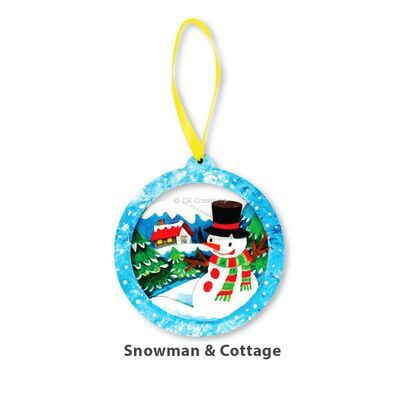 3D Christmas Hanging Deco Kit - Snowman