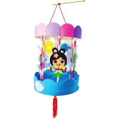 Mid-Autumn Carousel Lantern Kit With LED Lights - Moon Goddess