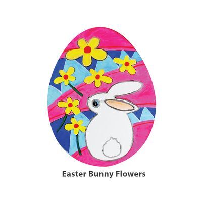 Easter Egg Painting Boards - Fun - Bunny Flowers