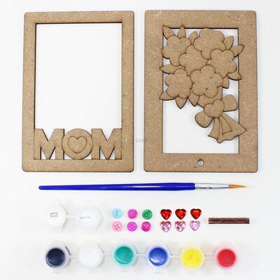 Paint With Love - 3D Mother’s Day Deco Stand Kit - Contents