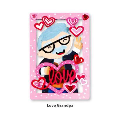 Paint With Love - 3D Grandma's And Grandpa's Deco Stand - Love Grandpa