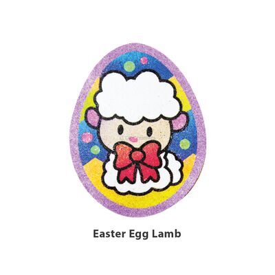 Sand Art Easter Egg Deco Board - Easter Egg Lamb