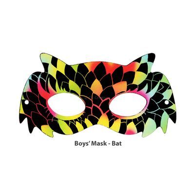 Scratch Art Boys' Mask - Bat