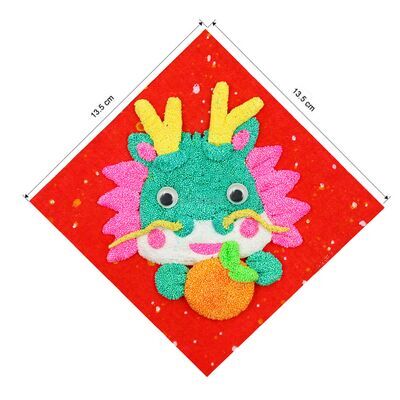 Chinese New Year Foam Clay Canvas Kit - Dragon Year - Size
