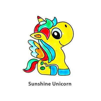 Suncatcher Window Deco Kit - Majestic Unicorn - Sunshine Unicorn