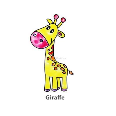 Suncatcher Window Deco - Zoo Animals - Giraffe