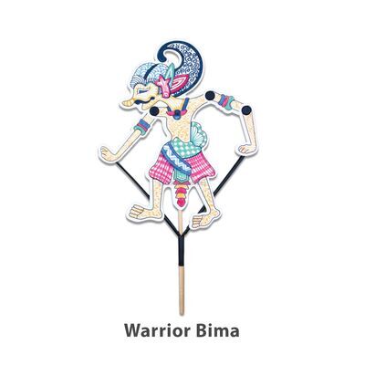 Wayang Kulit Paper Puppet Kit - Warrior Bima