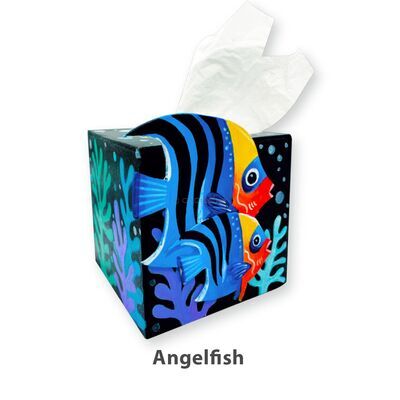 Wooden Tissue Box Painting Kit - Angelfish