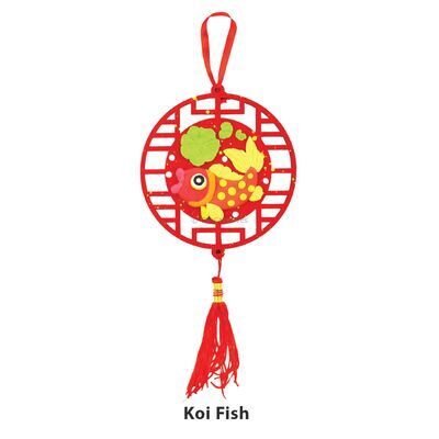 Air-Dry Clay Chinese New Year Deco Hanger Kit Part 2 - Koi Fish