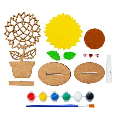 Flower Deco Painting - Tulip / Sunflower / Orchid / Hibiscus / Daisy - Kit Contents