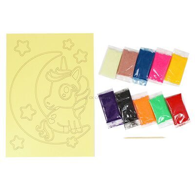 Glow-in-the-Dark Sand Art Kit - Animal Series - Contents
