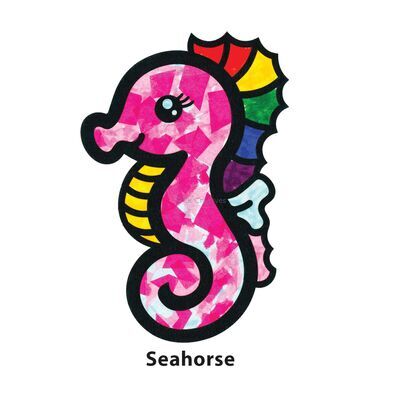 Suncatcher Animal Paper Kit - Seahorse