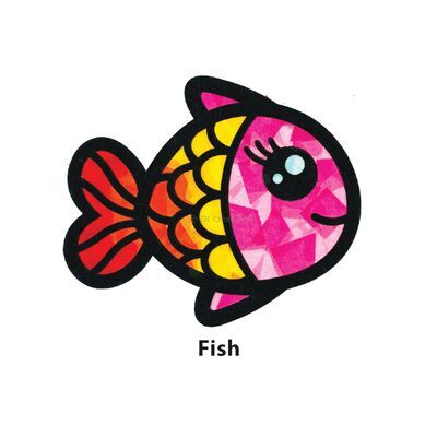 Suncatcher Animal Paper Kit - Fish
