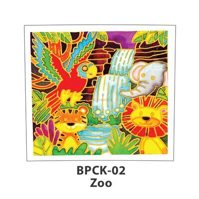Singapore Theme Batik Painting Kit - Singapore Zoo