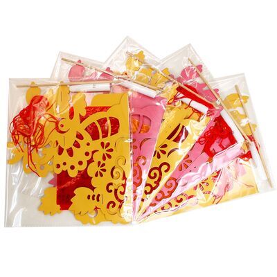 Dragon Lantern With LED Light Kit - Pack of 5