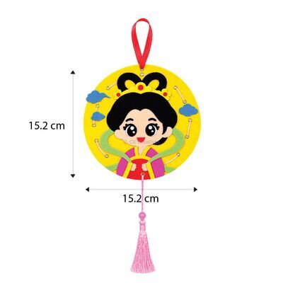 Mid-Autumn Felt Hanging Deco Kit - Moon Princess / Moon Rabbit
 - Size
