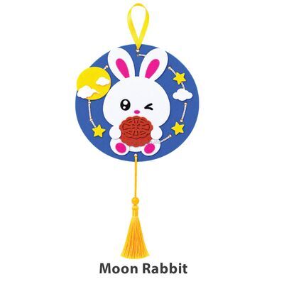 Mid-Autumn Felt Hanging Deco Kit - Moon Rabbit