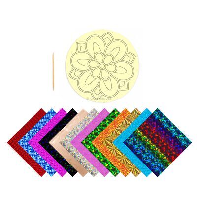 Foil Art Rangoli Board Kit - Contents