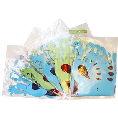 LED Peacock Hanging Light Deco Painting - Pack of 5