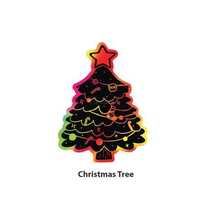 Wooden Christmas Ornament Deco - 12 Jolly Holiday Pals! - Christmas Tree