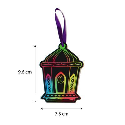 Scratch Art Suasana Raya Ornament Deco - Size