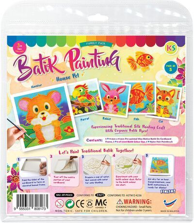 Batik Painting Small - Family Fun Pack Series - House Pet