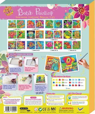 Batik Painting 2-in-1 Box Kit - Packaging Back