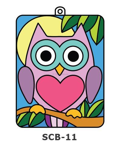 Suncatcher Board Painting Kit - Owl